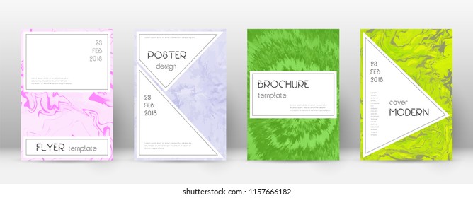 Abstract cover. Decent design template. Suminagashi marble stylish poster. Decent trendy abstract cover. Business vector illustration.