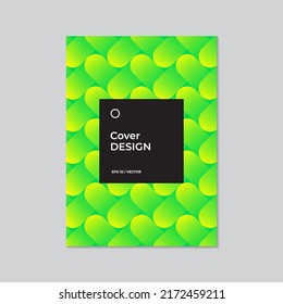 Abstract cover design. 3D mosaic pattern. Decorative green texture. Brochure, poster design. For packing design. Background. Green energy. Card layout design. Web banner