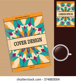 Abstract cover design. A4 brochure, flyer, report, magazine, book template.