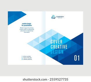 Abstract cover design for the annual report, catalog, booklet, template for presentations and conferences