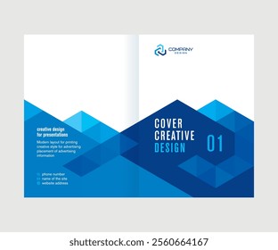 Abstract cover design for the annual report, catalog, booklet, template for presentations and conferences