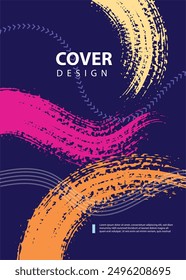 Abstract cover design. Annual reports, pamphlets, presentations, brochures. Front page, book cover layout design. Cover design template.