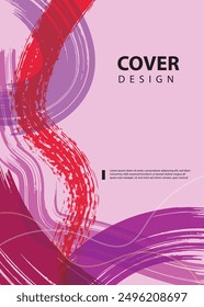 Abstract cover design. Annual reports, pamphlets, presentations, brochures. Front page, book cover layout design. Cover design template.