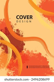 Abstract cover design. Annual reports, pamphlets, presentations, brochures. Front page, book cover layout design. Cover design template.