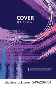 Abstract cover design. Annual reports, pamphlets, presentations, brochures. Front page, book cover layout design. Cover design template.