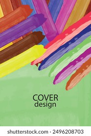 Abstract cover design. Annual reports, pamphlets, presentations, brochures. Front page, book cover layout design. Cover design template.