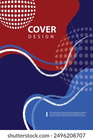 Abstract cover design. Annual reports, pamphlets, presentations, brochures. Front page, book cover layout design. Cover design template.