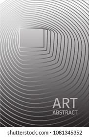 Abstract cover design. Black and white gradients. Future geometric patterns. Minimalist design vector. Black, white and gray soft gradients. Elegant modern cover design. Dynamic art vector.