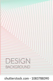 Abstract cover design. Colorful halftone gradients. Future geometric patterns. Colorful gradients minimalist vector. Green and pink soft gradients. Elegant modern cover design. Dynamic art vector.