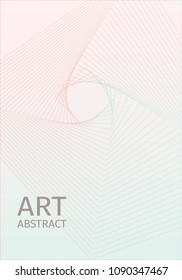 Abstract cover design. Colorful halftone gradients. Future geometric patterns. Colorful gradients minimalist vector. Green and pink soft gradients. Elegant modern cover design. Dynamic art vector.
