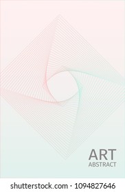 Abstract cover design. Colorful halftone gradients. Future geometric patterns. Colorful gradients minimalist vector. Green and pink soft gradients. Elegant modern cover design. Dynamic art vector.