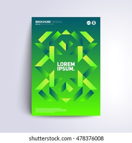 Abstract cover design with creative geometric pattern. Eps10 vector.