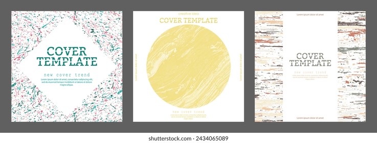 Abstract cover design. A creative design template for banners, posters, brochures, and magazines. Creative catalog idea, interior and decor design