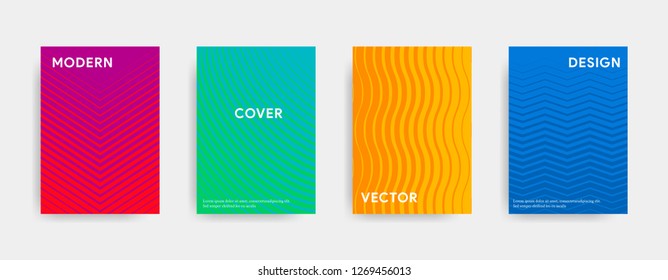 Abstract cover design. Geometric colorful gradient. Vector illustration.