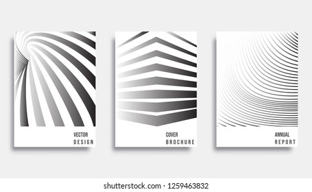 Abstract cover design. Gradient lines background for the banner, flyer, poster, brochure or other printing products. Vector illustration.