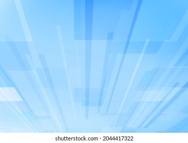 Abstract cover design with light blue gradient and diagonal lines, A3