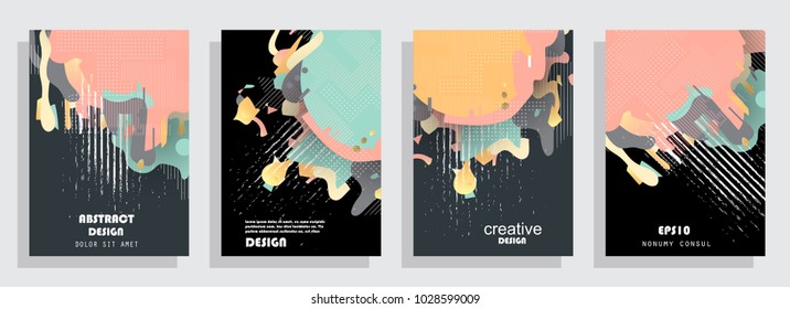 Abstract cover design. Modern geometric style trends. Background for banner, card, poster, identity, web design.