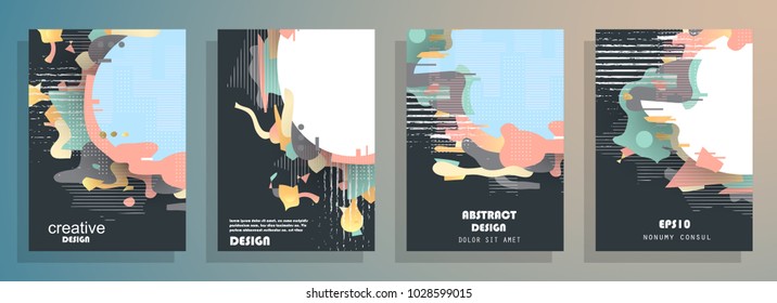 Abstract cover design. Modern geometric style trends. Background for banner, card, poster, identity, web design.