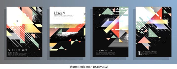 Abstract cover design. Modern geometric style trends. Background for banner, card, poster, identity, web design.