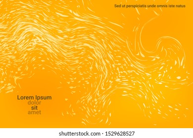Abstract cover design on yellow background. Holiday concept. Flat design style.  Abstract vector illustration.