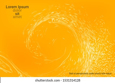 Abstract cover design on yellow background. Holiday concept. Flat design style.  Colorful vector illustration for poster design.