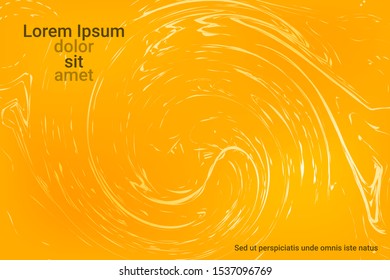 Abstract cover design on yellow background. Holiday concept. Liquid wave modern background. Vector business illustration.
