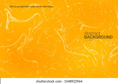 Abstract cover design on yellow background. Abstract template.  Liquid wave modern background. Colorful vector illustration for poster design.