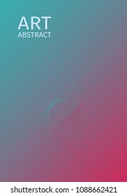 Abstract cover design. Red, blue, violet gradients. Future geometric patterns. Minimalist design vector. Colorful soft gradients. Elegant modern cover design. Dynamic art vector. Trendy illustration.