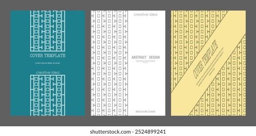 Abstractas diseño de la cubierta. Una Plantilla para una portada, Anuncio, póster, postal y diseño corporativo. Una idea para la creatividad interior y decorativa