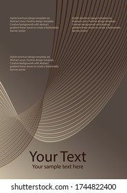 Abstrakte Abdeckung. Vorlage entwerfen. Kreative Hintergründe mit abstrakten Gradienten linearen Wellen zu schaffen ein modisches Banner, Poster.
