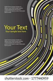 Abstract cover. Design template. Creative backgrounds with abstract linear waves to create a fashionable banner, poster.