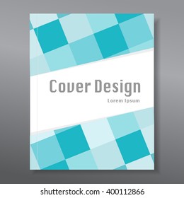 Abstract Cover design template layout for annual report, brochure, flyer, vector illustration