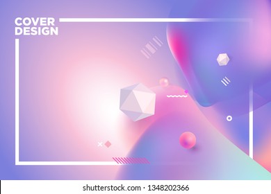 Abstract cover design template. Vector illustration concept for business presentation, marketing material, annual report, background, web design, invitation.