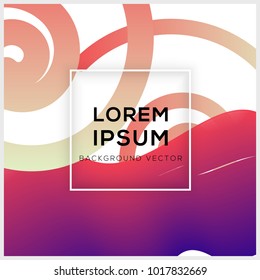 Abstract cover design Trendy gradient template shapes composition, vector illustrator

