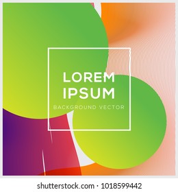 Abstract cover design Trendy gradient template shapes composition, vector illustrator
