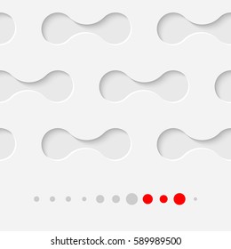 Abstract Cover Design. Vector Disco Wallpaper with Copy Space. White Geometric Background