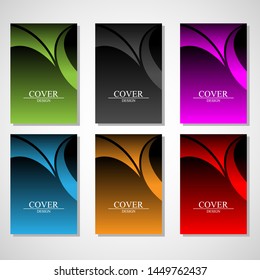 abstract cover design vector set