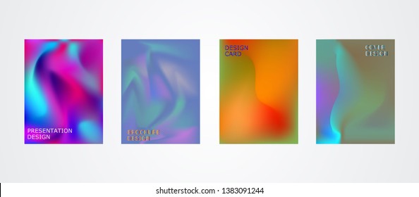 Abstract cover designs template with soft gradient design elements. Abstract background. 