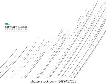 Abstract cover dot line pattern design on white background. Use for poster, artwork, template design, tech template. illustration vector eps10