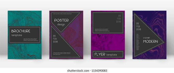 Abstract cover. Enchanting design template. Suminagashi marble black poster. Enchanting trendy abstract cover. Business vector illustration.