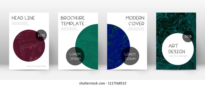 Abstract cover. Excellent design template. Suminagashi marble trendy poster. Excellent trendy abstract cover. Business vector illustration.
