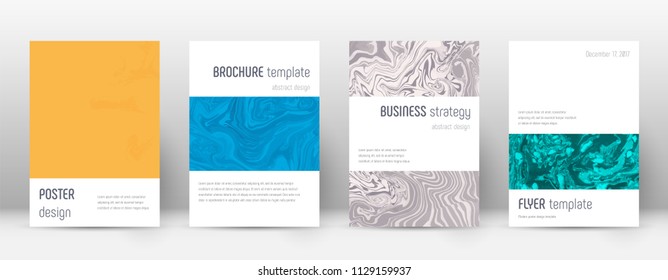 Abstract cover. Excellent design template. Suminagashi marble minimalistic poster. Excellent trendy abstract cover. Business vector illustration.