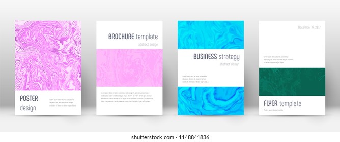Abstract cover. Exquisite design template. Suminagashi marble minimalistic poster. Exquisite trendy abstract cover. Business vector illustration.