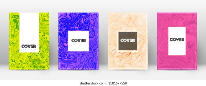 Abstract cover. Fancy design template. Suminagashi marble hipster poster. Fancy trendy abstract cover. Business vector illustration.