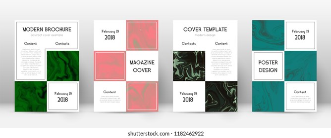 Abstract cover. Fine design template. Suminagashi marble business poster. Fine trendy abstract cover. Business vector illustration.