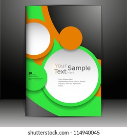 abstract cover or flyer design