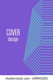 Abstract cover. Futuristic geometric template for banner, poster, flyer, brochure. Minimal trendy layout with halftone gradients. Abstract EPS 10 illustration. Minimalistic colorful cover.