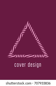 Abstract cover. Futuristic geometric template for banner, poster, flyer, brochure. Minimal trendy layout with halftone gradients. Abstract EPS 10 illustration. Minimalistic colorful cover.