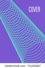 Abstract cover. Futuristic geometric template for banner, poster, flyer, brochure. Minimal trendy layout with halftone gradients. Abstract EPS 10 illustration. Minimalistic colorful cover.