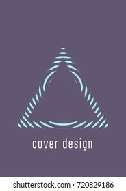 Abstract cover. Futuristic geometric template for banner, poster, flyer, brochure. Minimal trendy layout with halftone gradients. Abstract EPS 10 illustration. Minimalistic colorful cover.